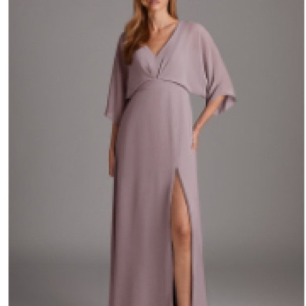 Azazie Mauve Maxi Dress with Slit